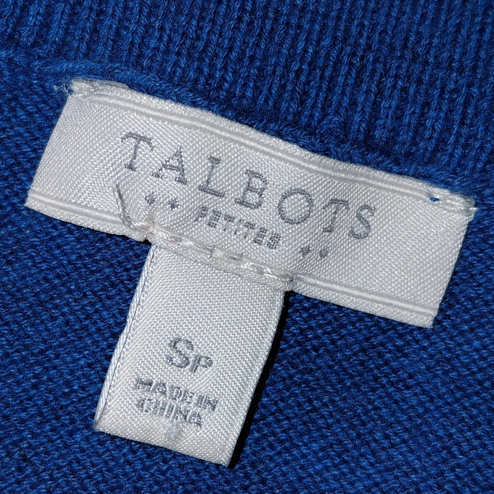 Talbots French‎ Bulldog Sweater Women's Sz Small Petite Dog Cute Pets - Picture 6 of 6